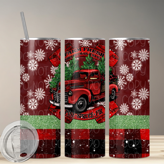 Farm Fresh Christmas Trees- Completed Tumbler