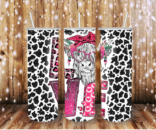 Love Highland Cow- Completed Tumbler