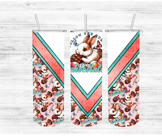 Follow the bunny he has chocolate - Completed Tumbler