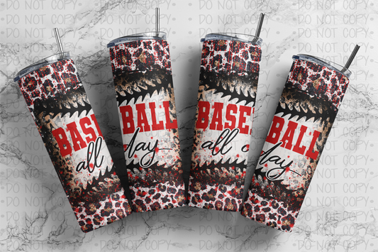 Baseball All Day Sublimated Tumbler
