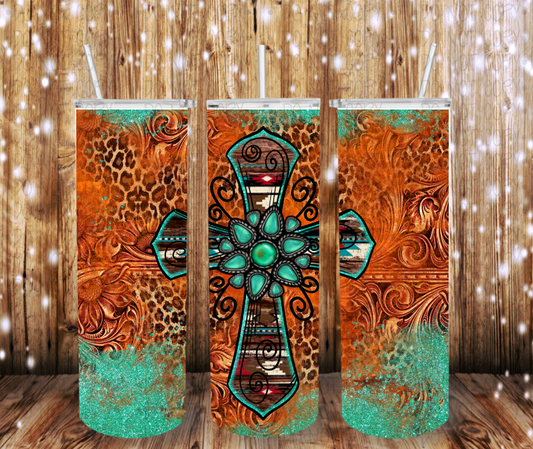 Western cross - Completed Tumbler